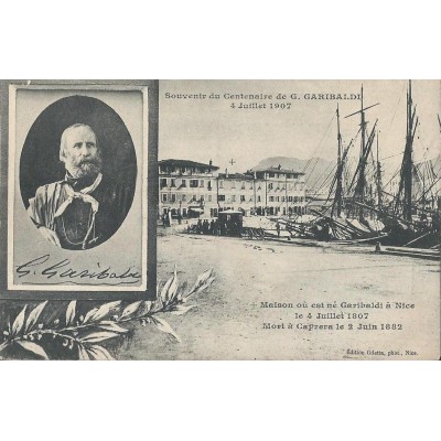 Souvenir du Centenaire de G.Garibaldi 4 juillet 1907